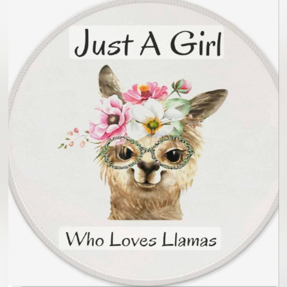 ⭐️Just A Girl Llama Mouse Pad